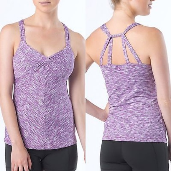 prAna Tops - Prana Solstice Tank Top Space Dye Cross Strap Yoga